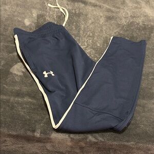 Under Armour Kids' Blue Joggers with White Trim